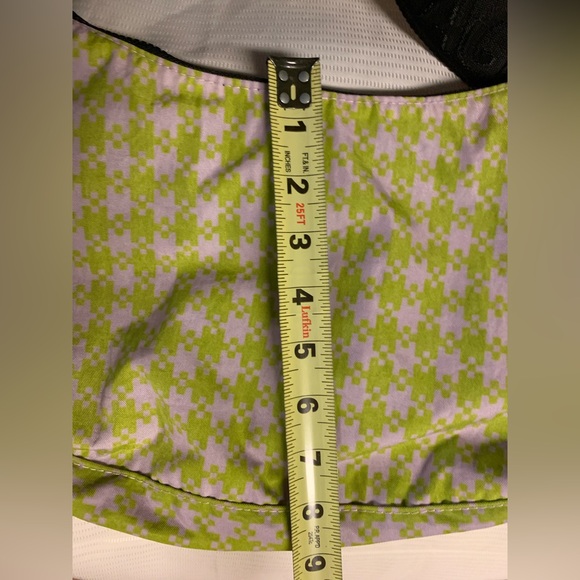 Baggu Lime Green and Lavender Pixel Pattern Crossbody Bag. - Picture 8 of 8